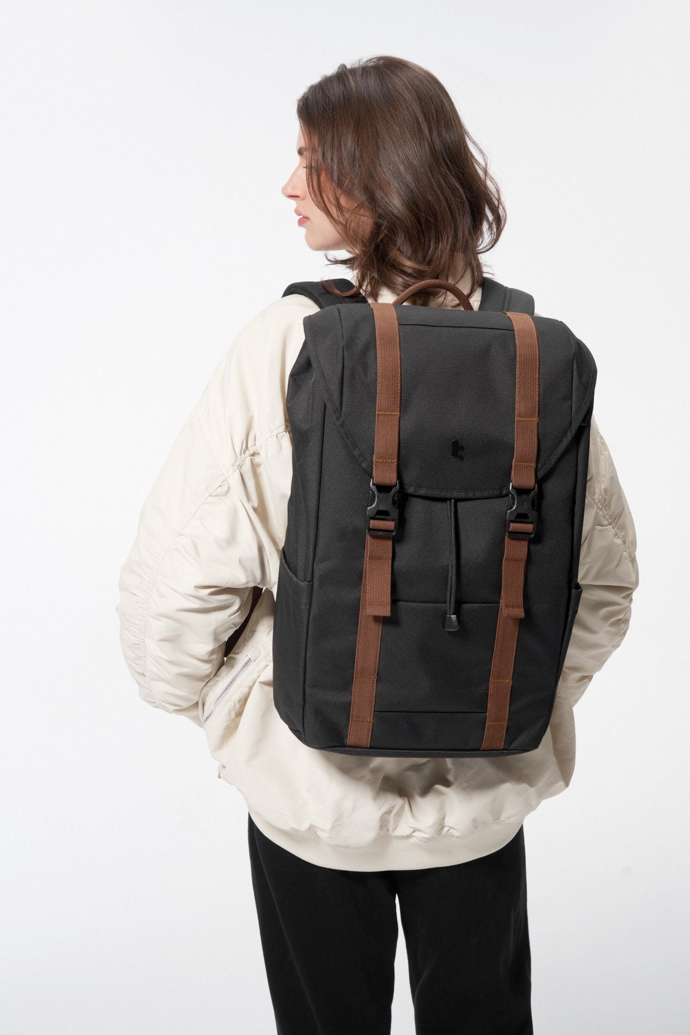 tomtoc - VintPack Laptop Backpack 15.6 Inch - Black - TA1M1D1 Backpacks