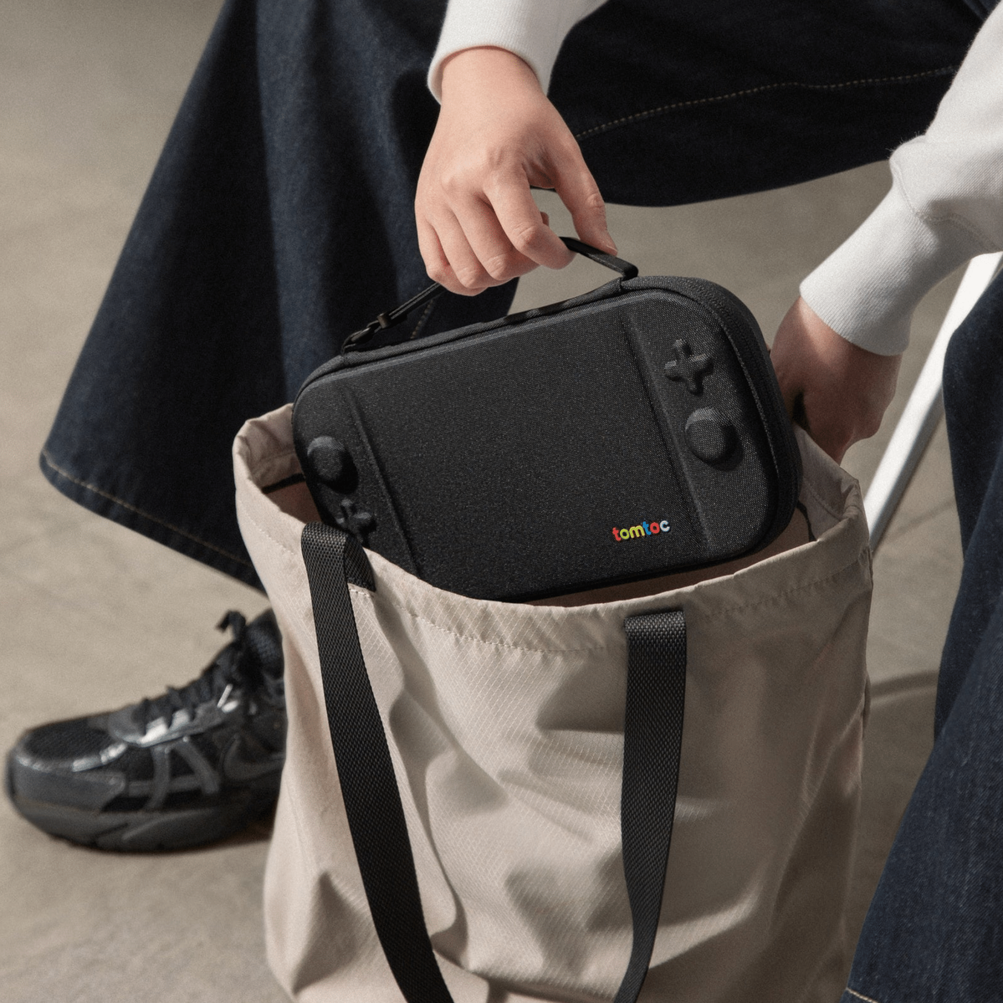 tomtoc FancyCase-G05S3 Nintendo Switch 2 Slim Case - Black - G05S3D1 Portable Game Console Accessories