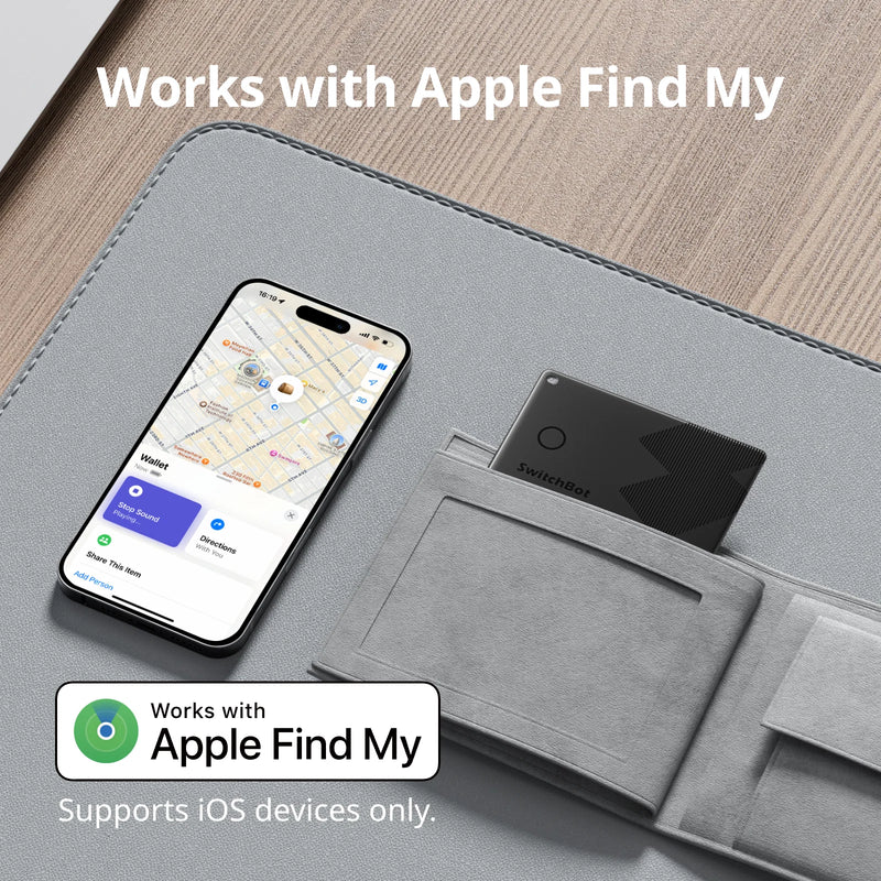 SwitchBot Wallet Finder Card - W2500032 GPS Tracking Devices