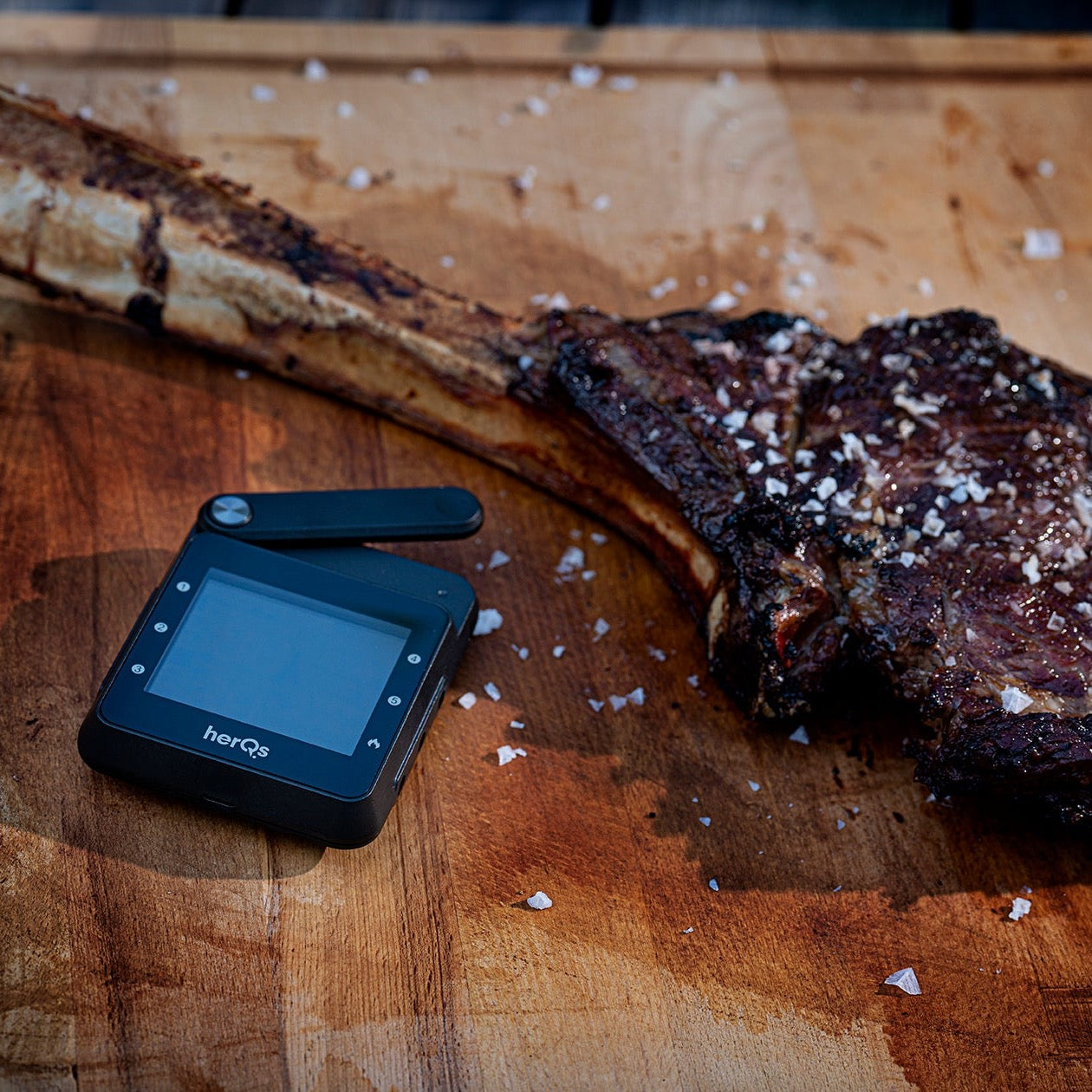 herQs Professional – Smart Wi-Fi & Bluetooth BBQ Thermometer with 6-Probe Support