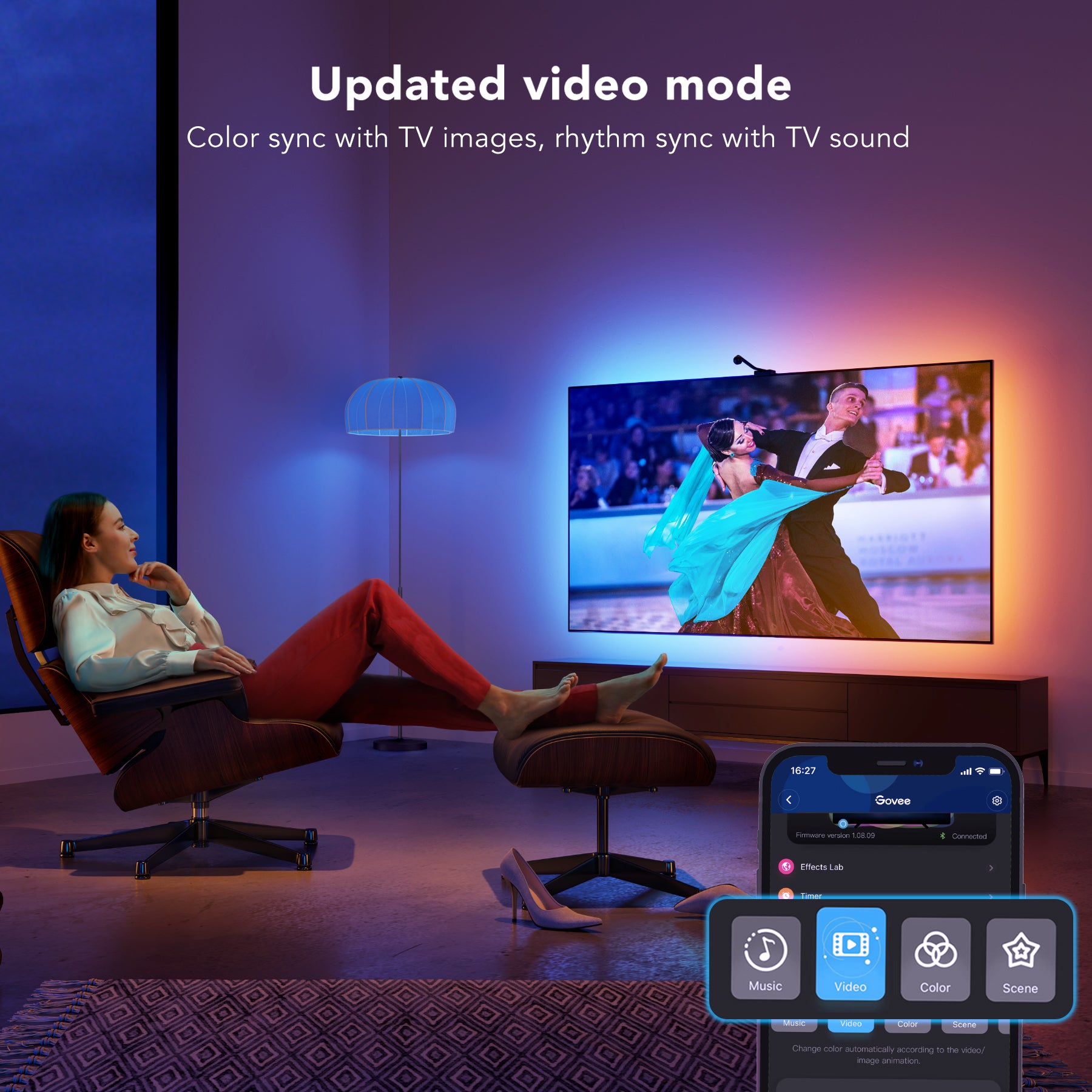 Govee DreamView T1 TV Backlight Immersion Kit (75"-85")