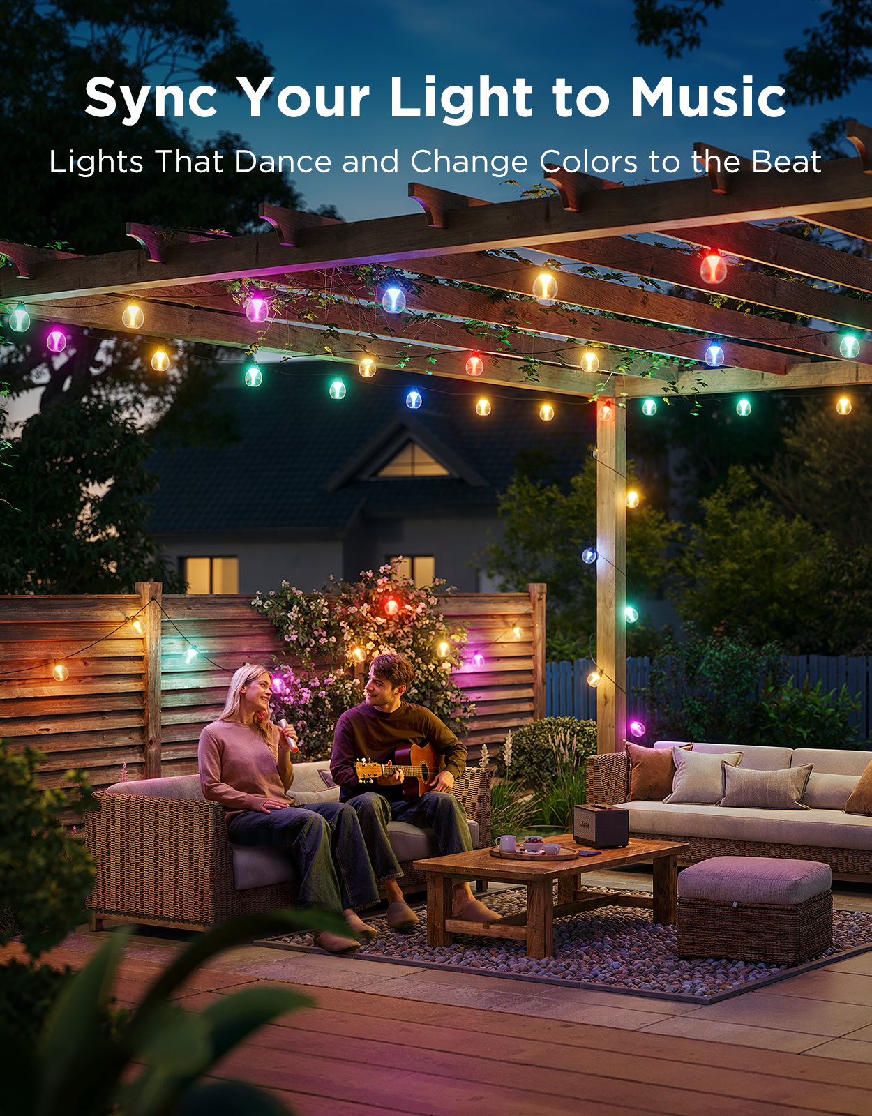 Govee Outdoor String Lights 15m IP67 - H7025EB1 Light Ropes & Strings