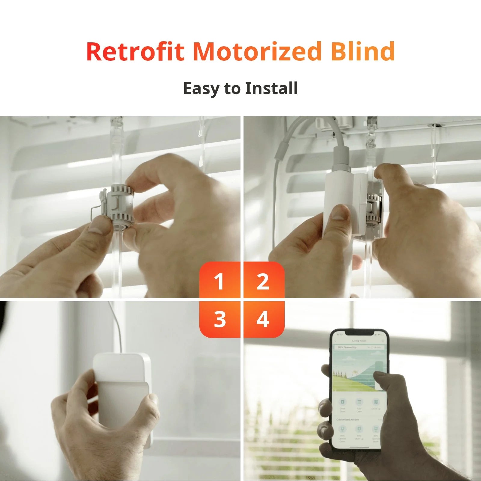 SwitchBot Blind Tilt - Smart Motorised Blind Control - W2701600 Home Automation Kits