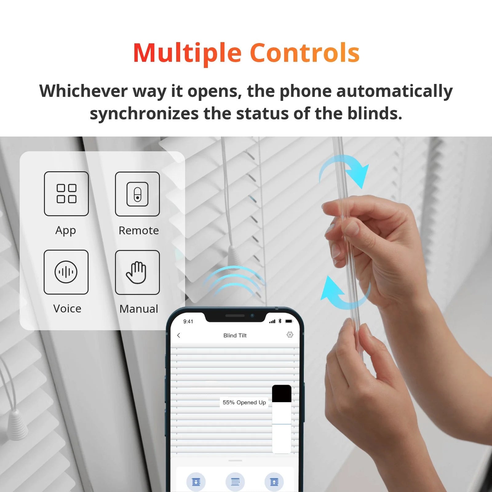 SwitchBot Blind Tilt - Smart Motorised Blind Control - W2701600 Home Automation Kits