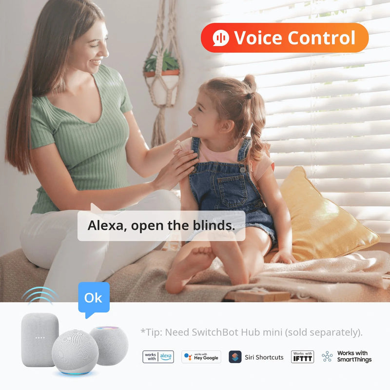 SwitchBot Blind Tilt - Smart Motorised Blind Control - W2701600 Home Automation Kits